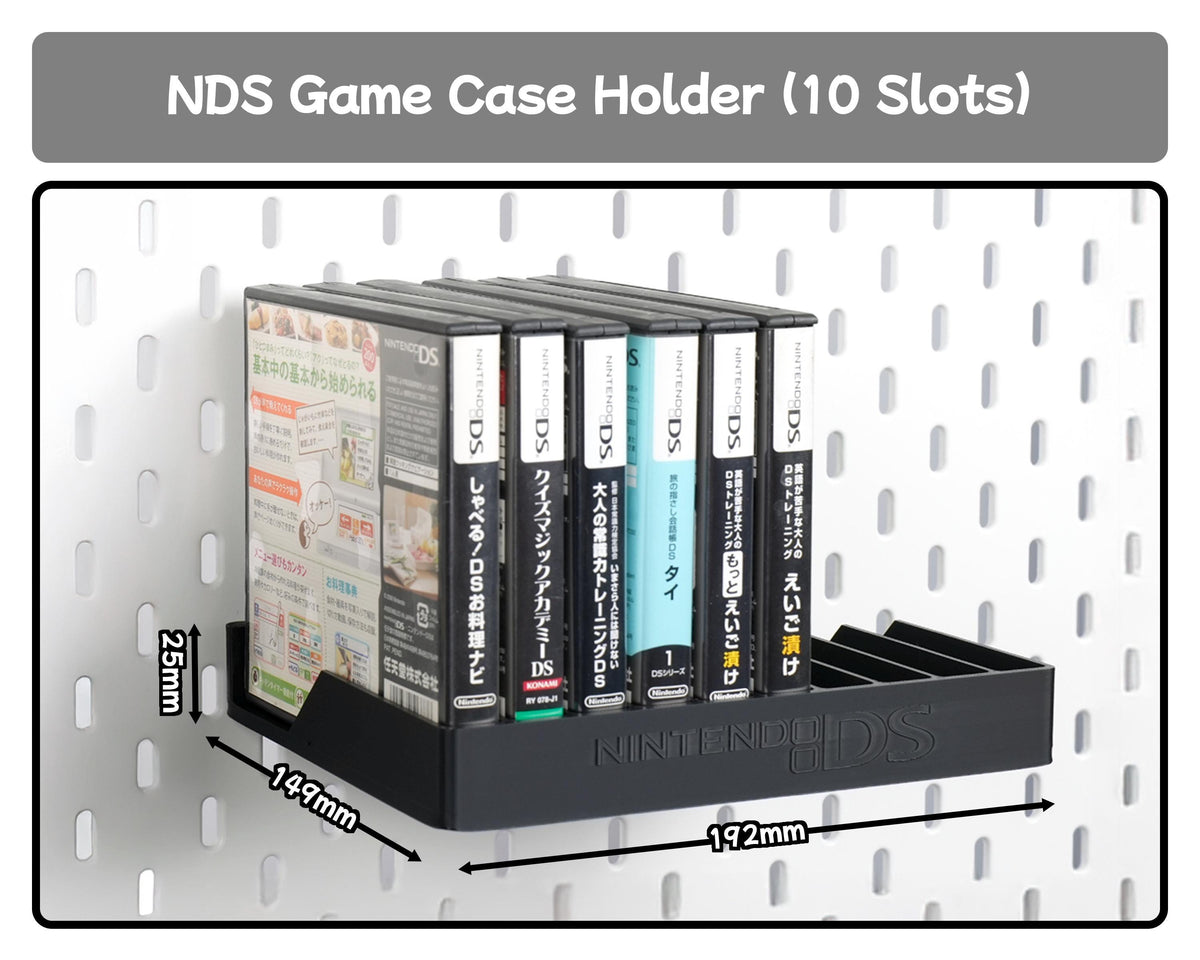 Nintendo DS Game Case Display Holder Wall Mount NDS Game Organizer Shelf 1 5 10 Slot Cartridge Case Storage Gaming Room Decor - image 5