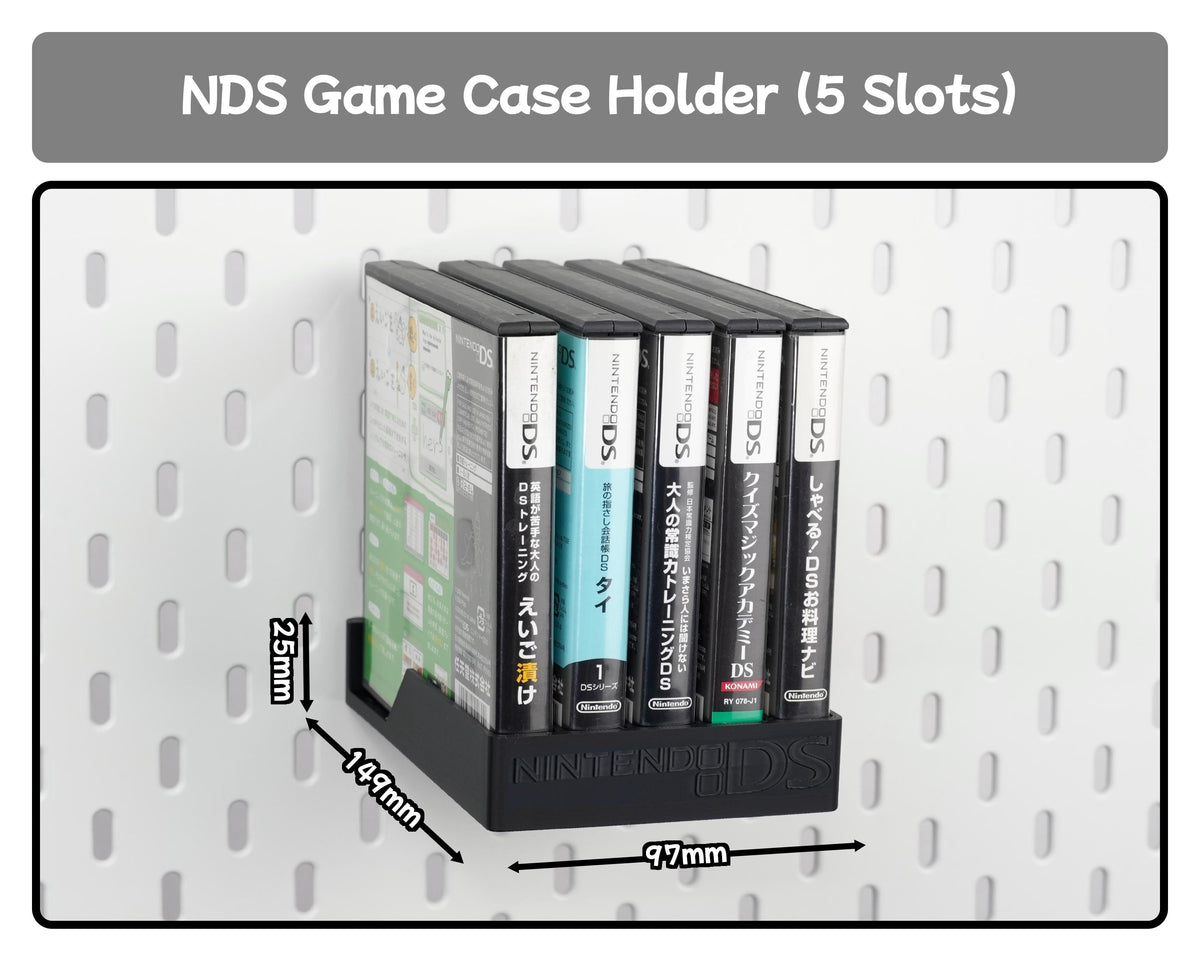 Nintendo DS Game Case Display Holder Wall Mount NDS Game Organizer Shelf 1 5 10 Slot Cartridge Case Storage Gaming Room Decor - image 4