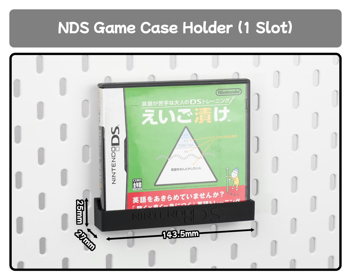 Nintendo DS Game Case Display Holder Wall Mount NDS Game Organizer Shelf 1 5 10 Slot Cartridge Case Storage Gaming Room Decor - image 3