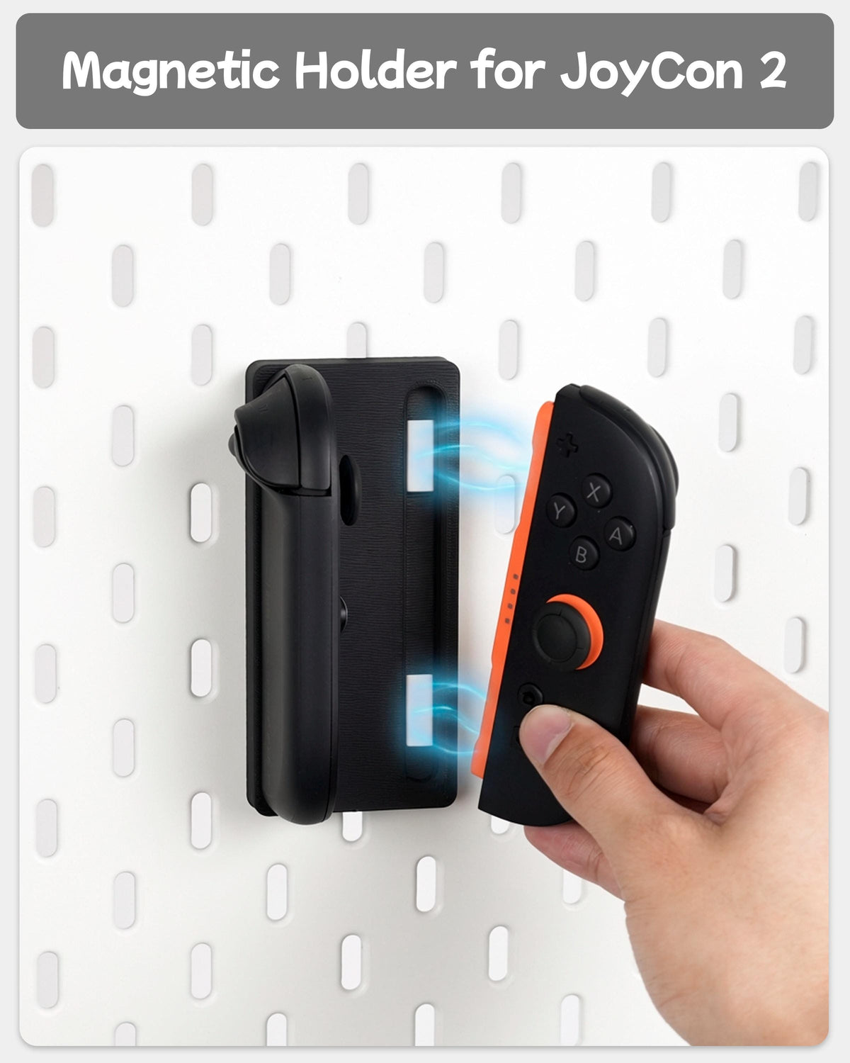 Nintendo Switch 2 Pegboard Accessories for IKEA SKADIS, NS 2 Dock Mount, Pro Controller Stand, Joycon Holder - image 6