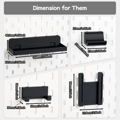 Nintendo Switch 1/ OLED Pegboard Accessories for IKEA SKADIS, Switch Dock Mount, Pro Controller Stand, Joycon Holder - image 7