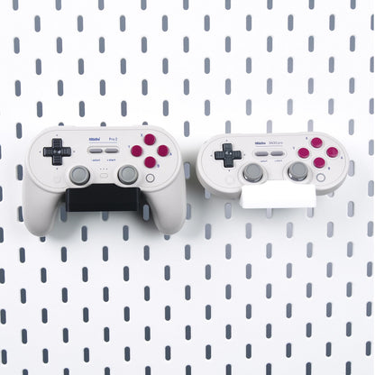 8BitDo Pro 2 / Pro 3, SN30 Pro Controller Holder for IKEA SKADIS Pegboard, Wall Mount Video Game Storage Rack - image 2