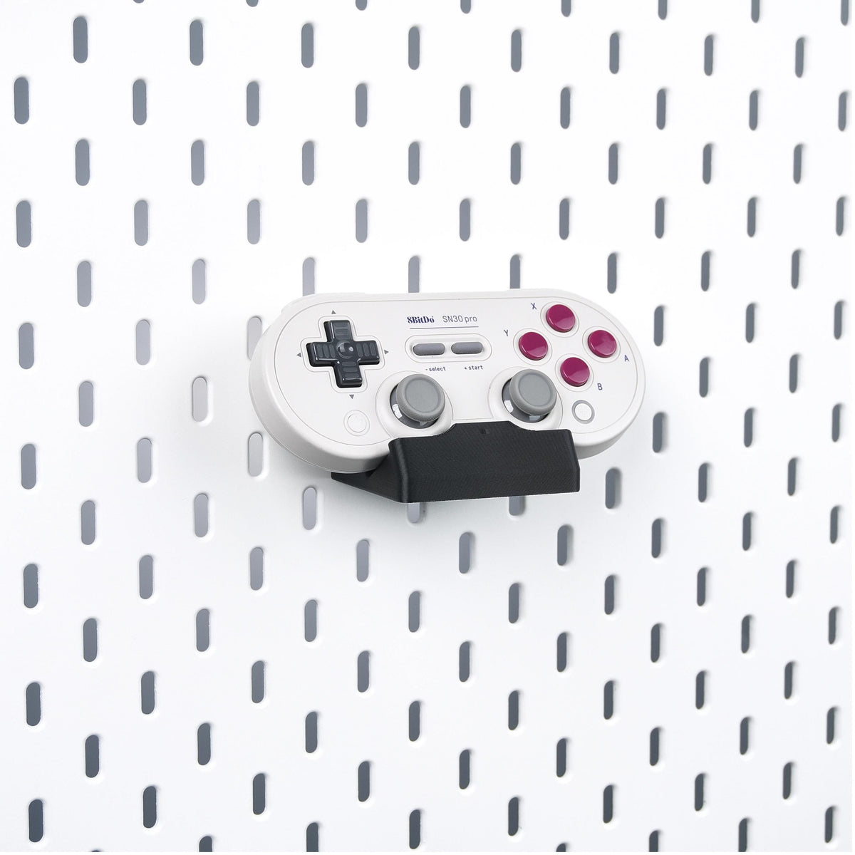 8BitDo Pro 2 / Pro 3, SN30 Pro Controller Holder for IKEA SKADIS Pegboard, Wall Mount Video Game Storage Rack - image 3