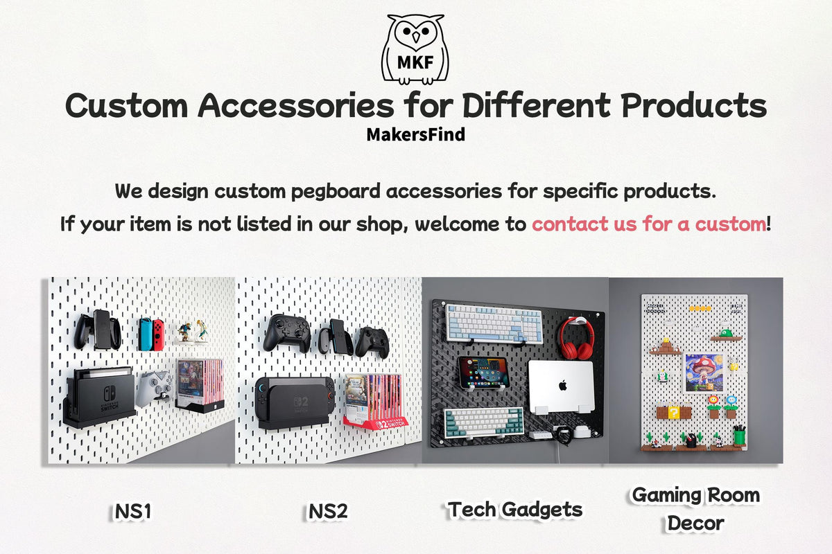 8BitDo Pro 2 / Pro 3, SN30 Pro Controller Holder for IKEA SKADIS Pegboard, Wall Mount Video Game Storage Rack - image 10