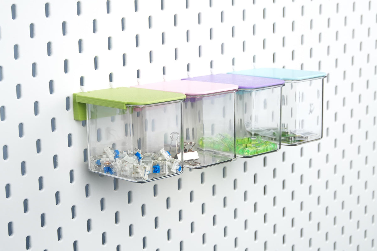 Clear Storage Drawer Box for IKEA SKADIS Pegboard | Multi Color Cap | Keyboard Cap and Switch Storage - image 2