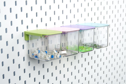 Clear Storage Drawer Box for IKEA SKADIS Pegboard | Multi Color Cap | Keyboard Cap and Switch Storage - image 2