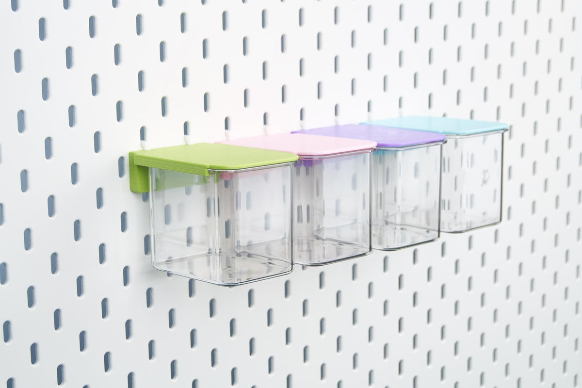 Clear Storage Drawer Box for IKEA SKADIS Pegboard | Multi Color Cap | Keyboard Cap and Switch Storage