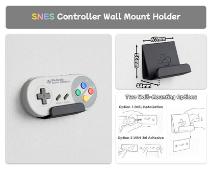 Wall-Mounted Holders for N64, SNES & GameCube Controllers – product image 3