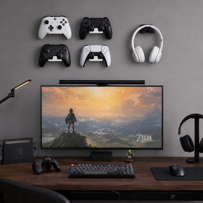 Wall-Mounted Headphone Holder with Adhesive or Screw Installation – product image 2