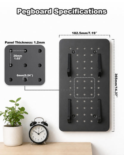 Metal Pegboard Keyboard Display for Two Keyboards – product image 5
