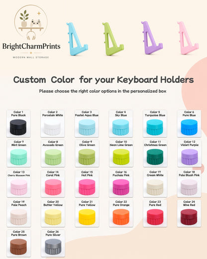 Metal Pegboard Keyboard Display for Two Keyboards – product image 8
