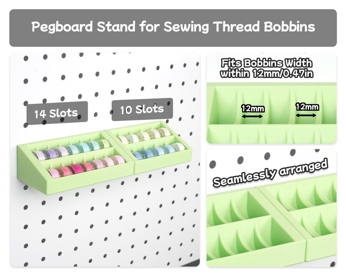 Sewing pegboard organizer component and color reference 8