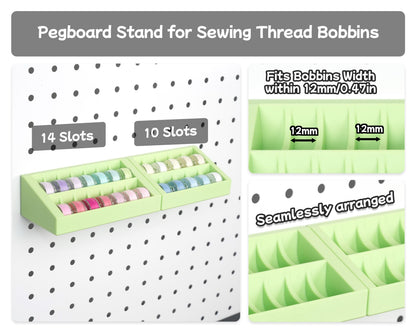 Sewing pegboard organizer component and color reference 8