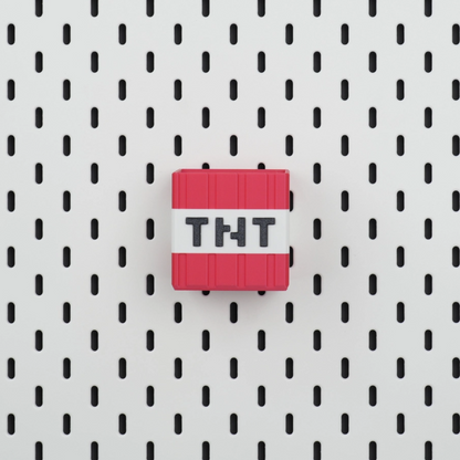 Minecraft TNT Storage Bin for Pegboard