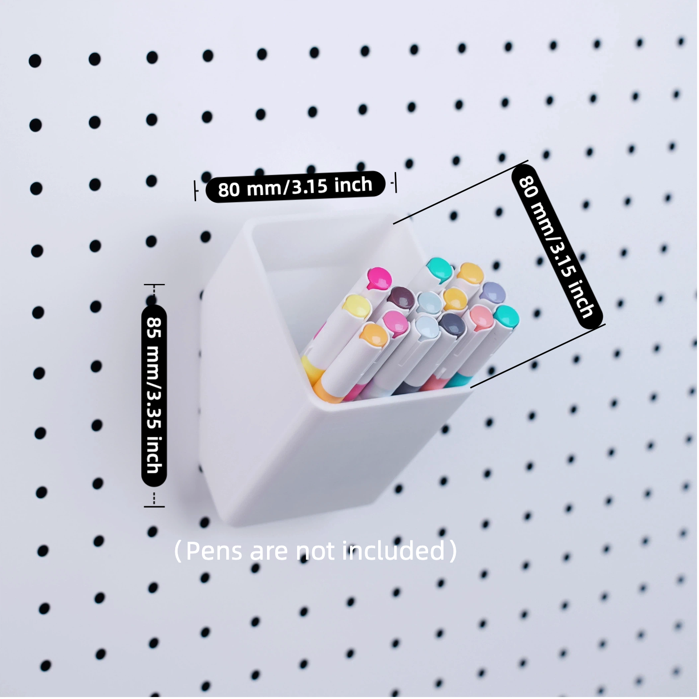 Minimalist Pen Holder for Pegboard/ Ikea Skadis