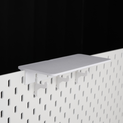 Top Shelf for IKEA SKÅDIS Pegboard with 3 Hooks