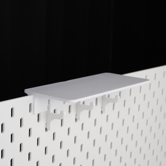 Top Shelf for IKEA SKÅDIS Pegboard with 3 Hooks