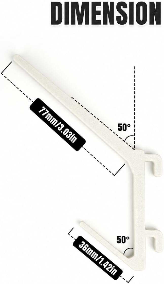 YDMeiker white dual-arm thread spool holders for IKEA SKÅDIS, 16-pack — product image 6