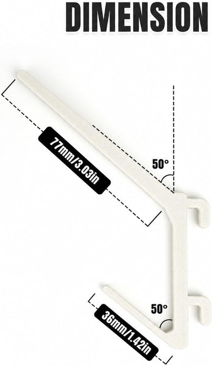 YDMeiker white dual-arm thread spool holders for IKEA SKÅDIS, 16-pack — product image 6