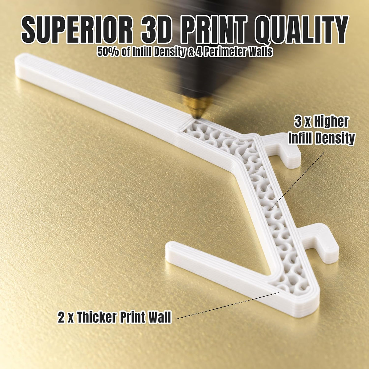 YDMeiker white dual-arm thread spool holders for IKEA SKÅDIS, 16-pack — product image 7